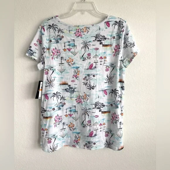 Cuddl Duds Short Sleeve Top & Boxer Shorts Pajama Set Size S - Picture 3 of 6